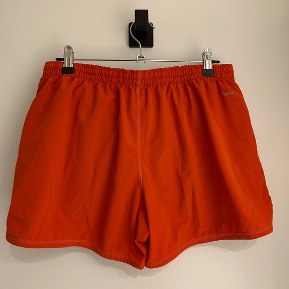 NIKE Dri-fit shorts. Red with blue built in spandex. Size M. - Picture 2 of 6